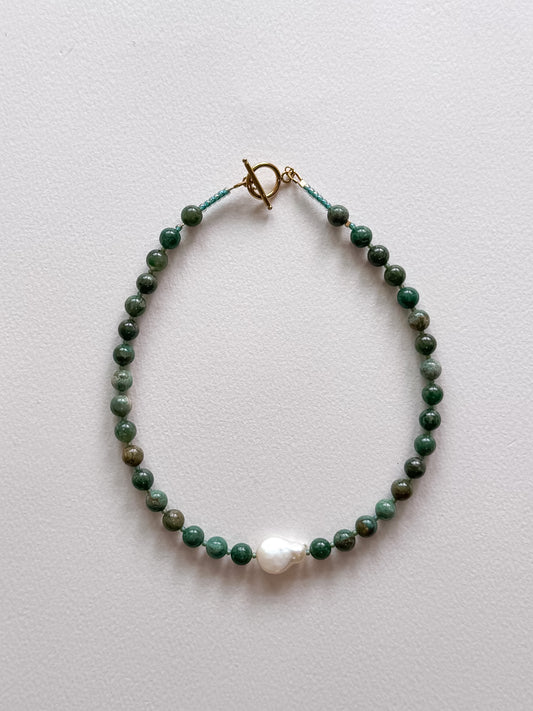 [Backorder] Miya Necklace - African Jade