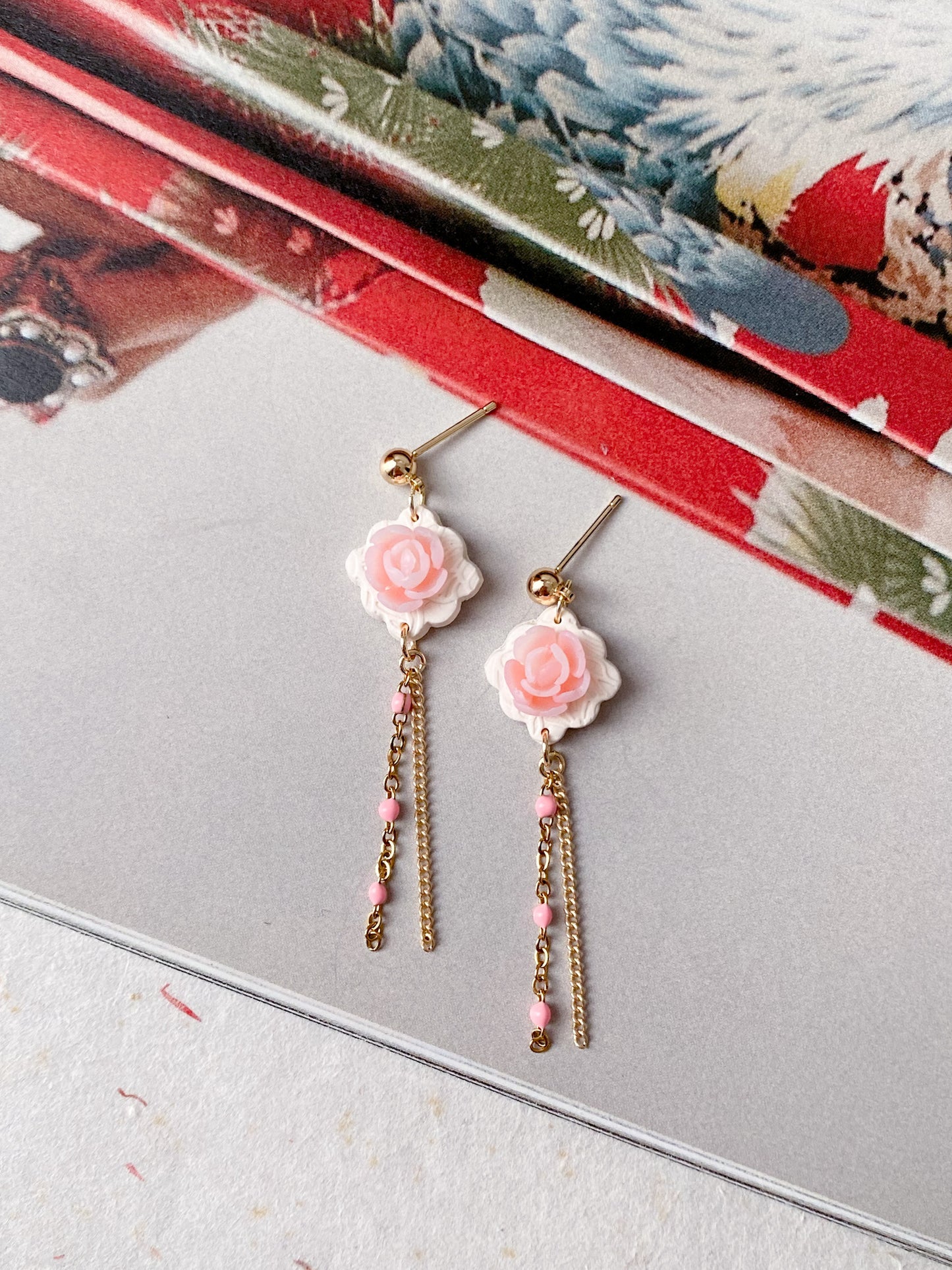 Blush Pink Peony Beads