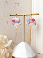 Load image into Gallery viewer, Hana Fan Gold Chain 3.0 Earrings
