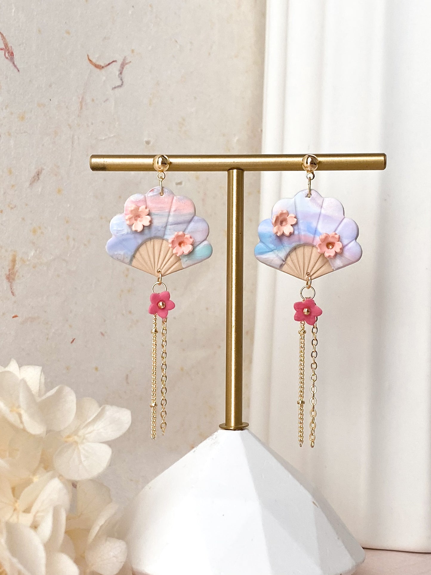 Hana Fan Gold Chain 3.0 Earrings