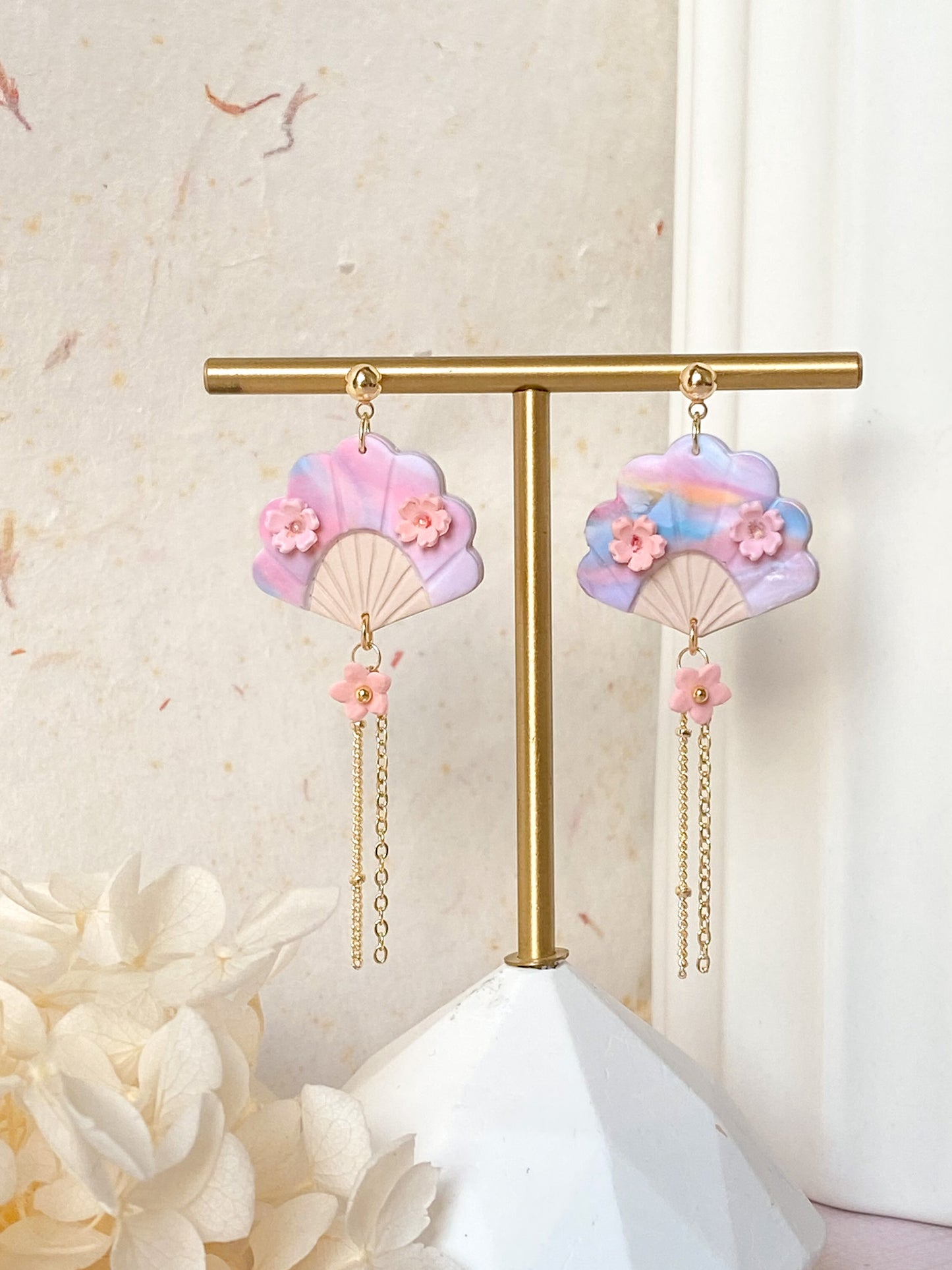 Hana Fan Gold Chain 3.0 Earrings