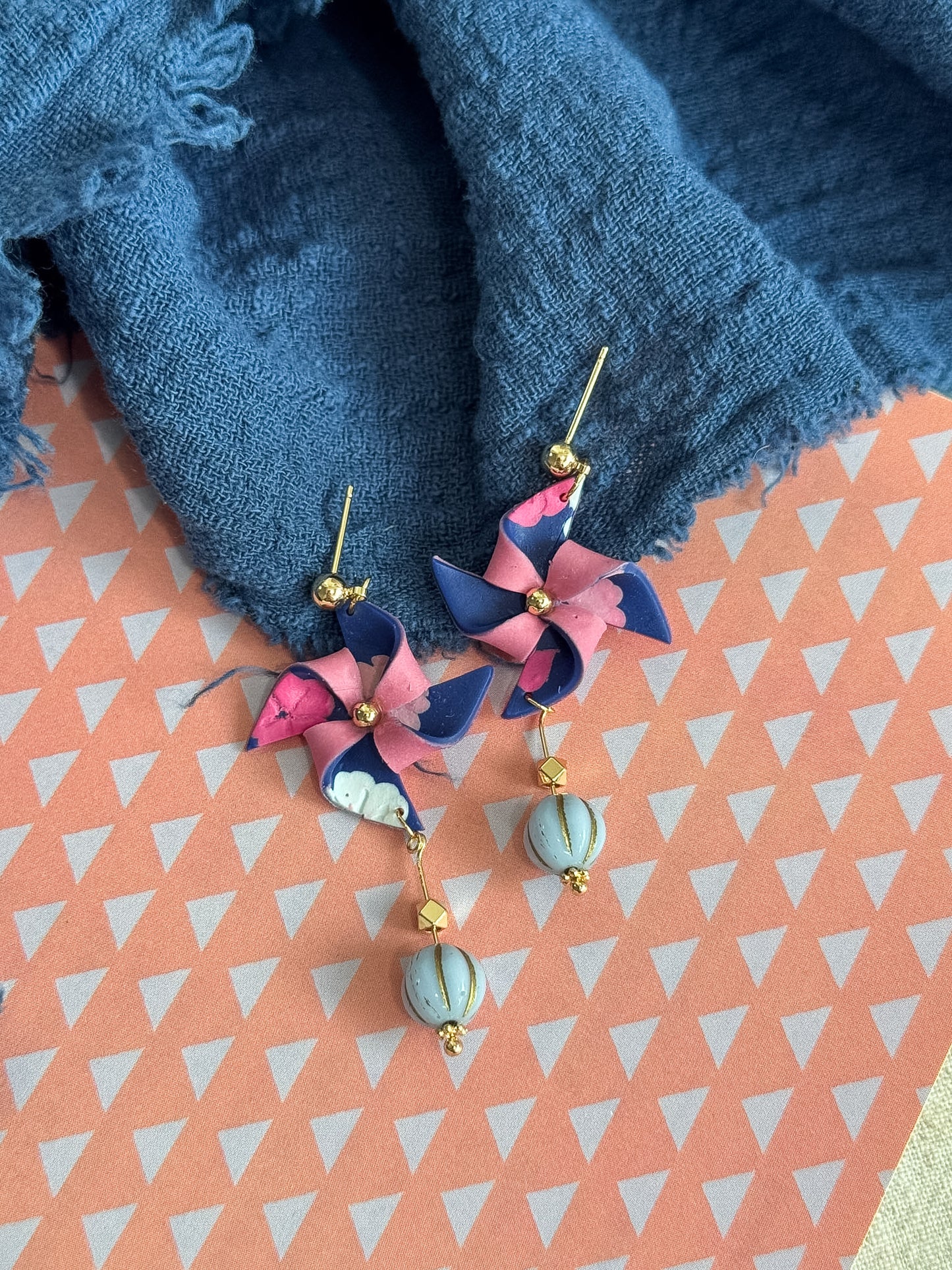 Chiyogami earrings (11 styles)