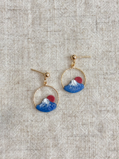 Mt Fuji Earrings (3 Styles)