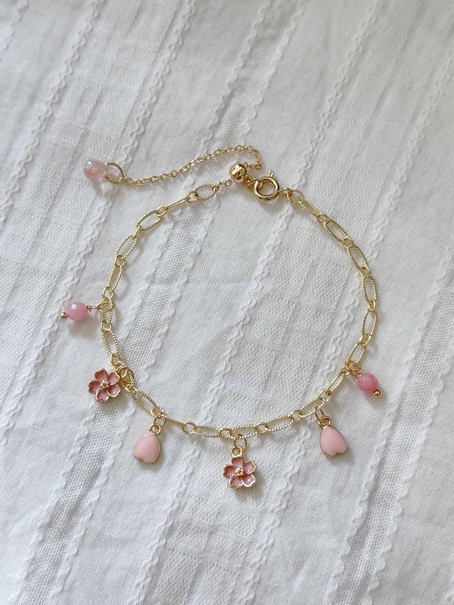 Petals & Charms bracelet (4 styles)