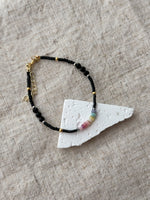 Load image into Gallery viewer, Joie black beaded necklace &amp; bracelet
