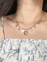 Load image into Gallery viewer, Multi-charm necklace
