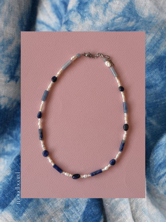 Indigo Pearl Necklace