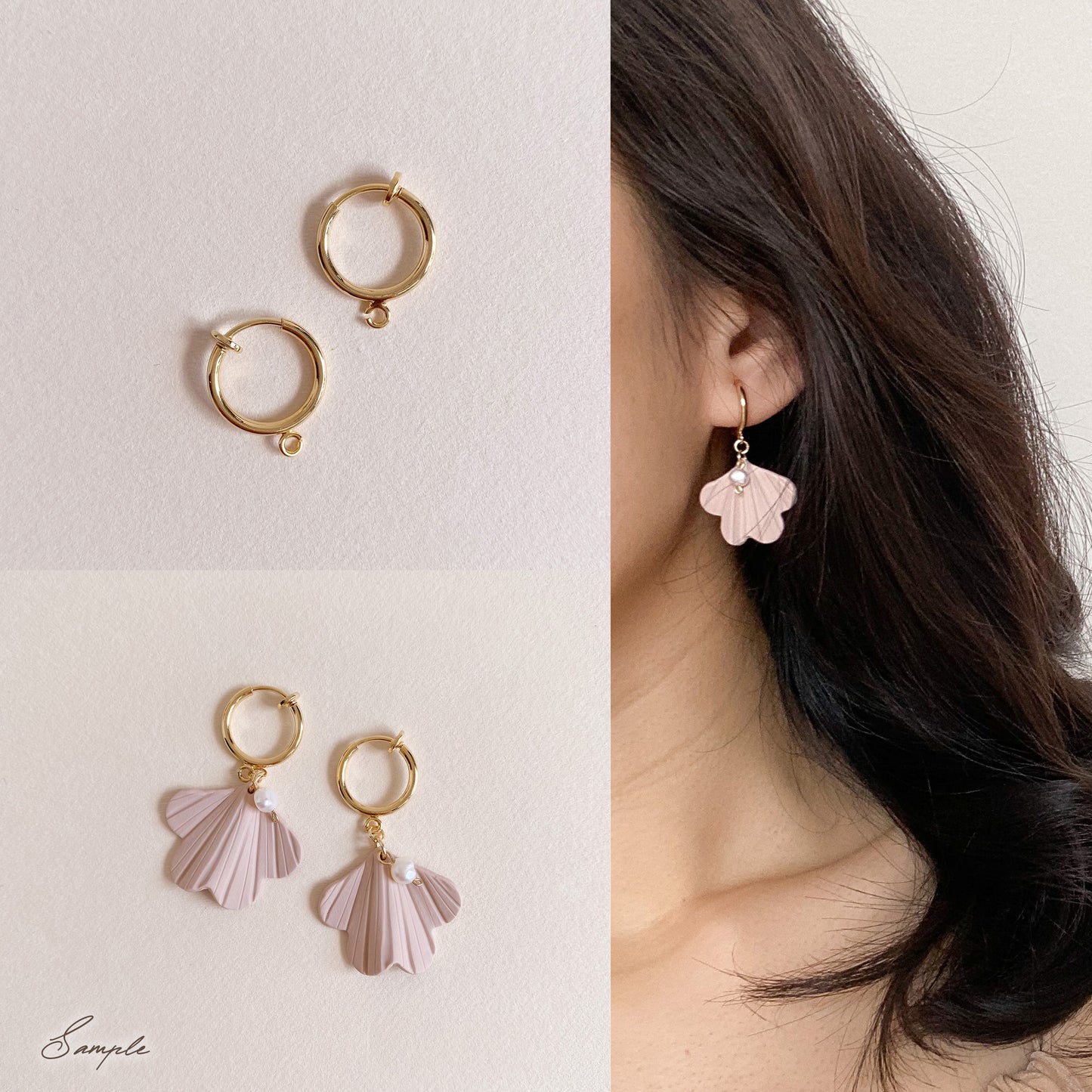 Sliding Spring Hoops earrings