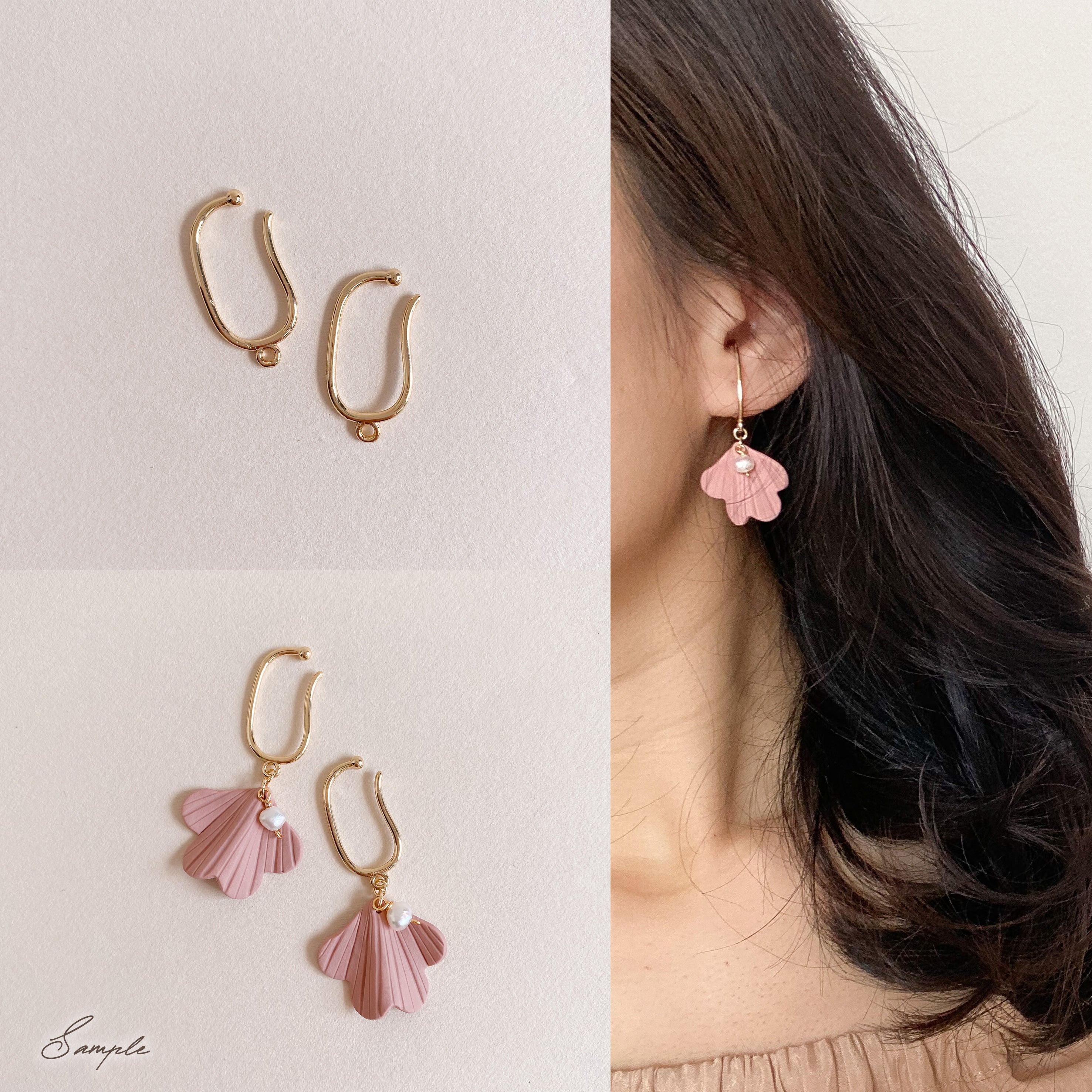 Additional Purchase Area] Clip-On Converter-(Multiple styles to choose  from) - Shop Fuchia Earrings & Clip-ons - Pinkoi