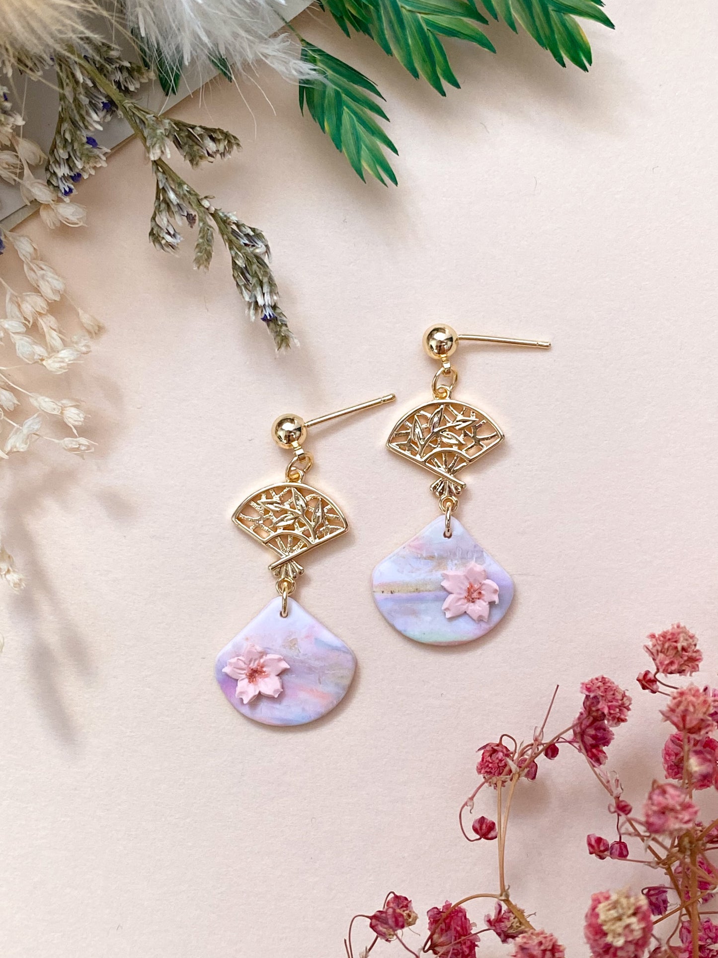 An - Oriental Fan Earrings