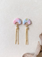 Load image into Gallery viewer, Haru Mini Fan Earrings
