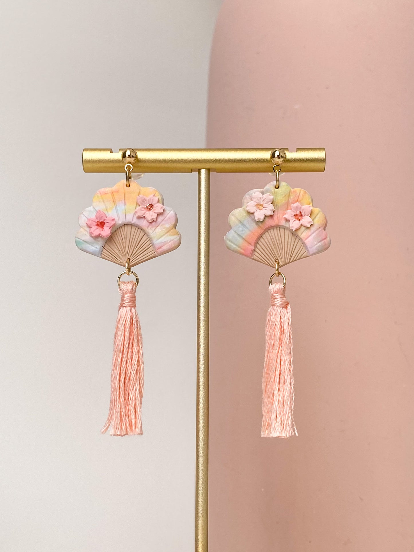 Hana Fan Tassel Earrings