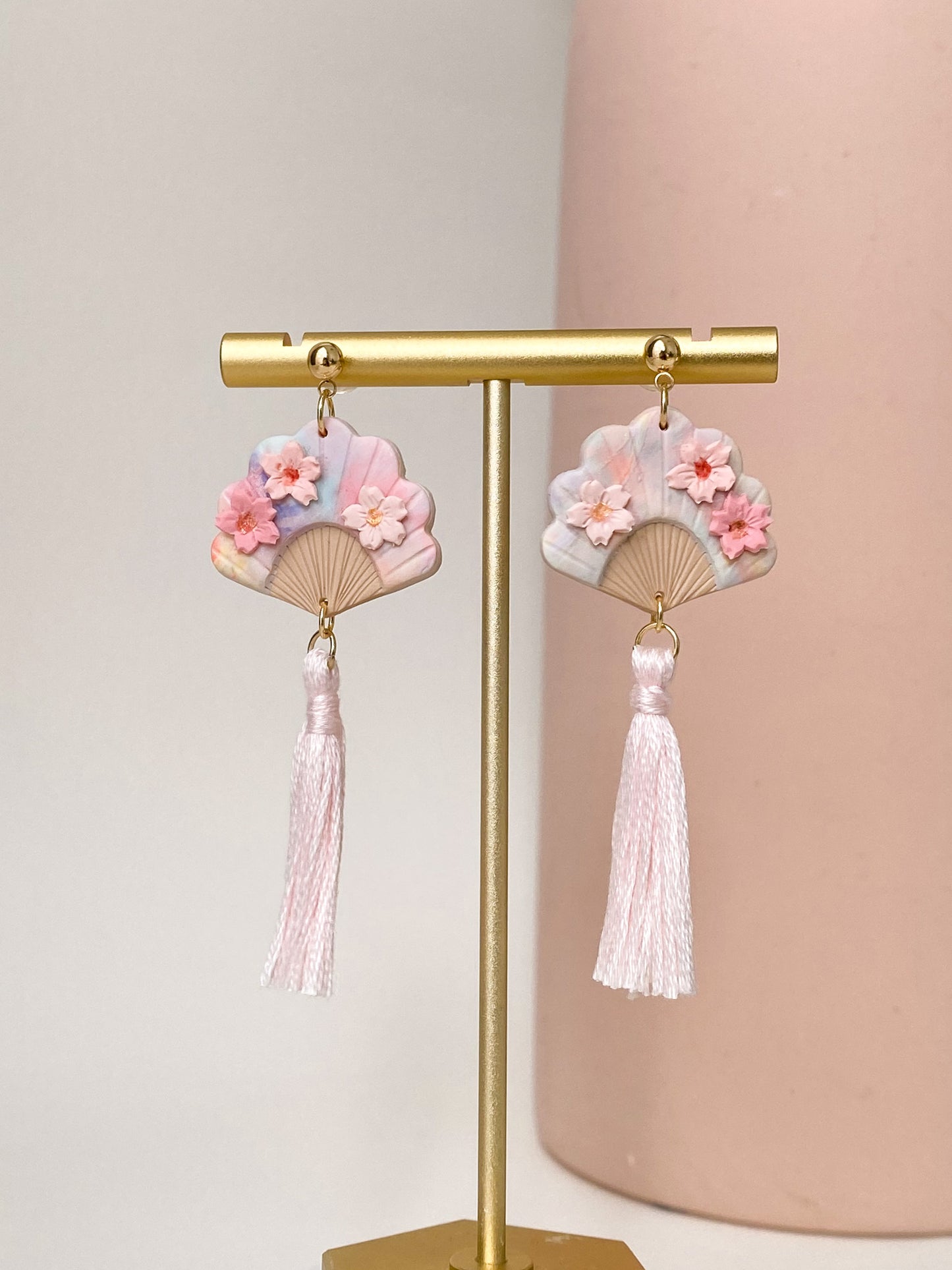 Hana Fan Tassel Earrings