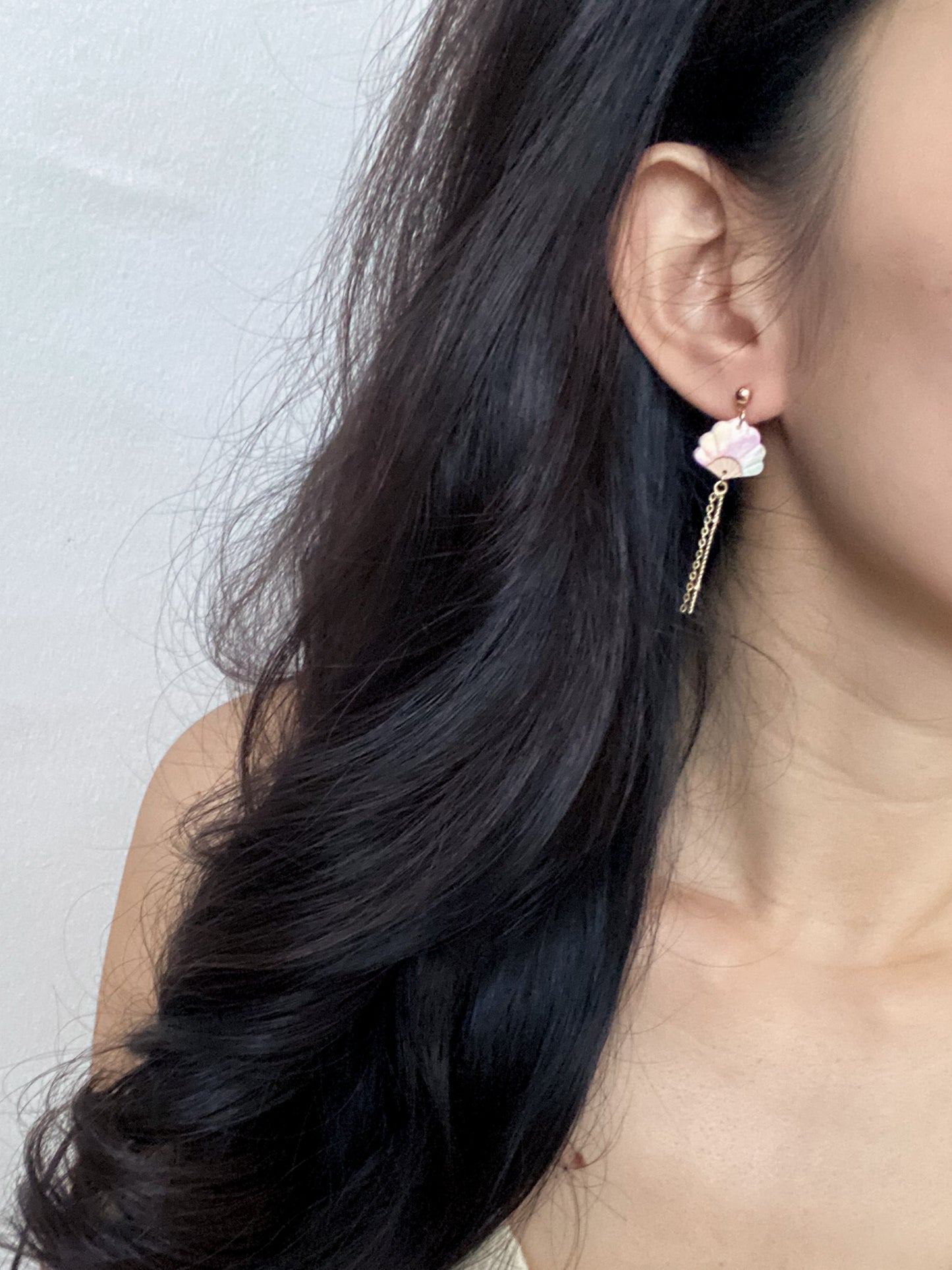 Haru Mini Fan - Ball Studs Earrings