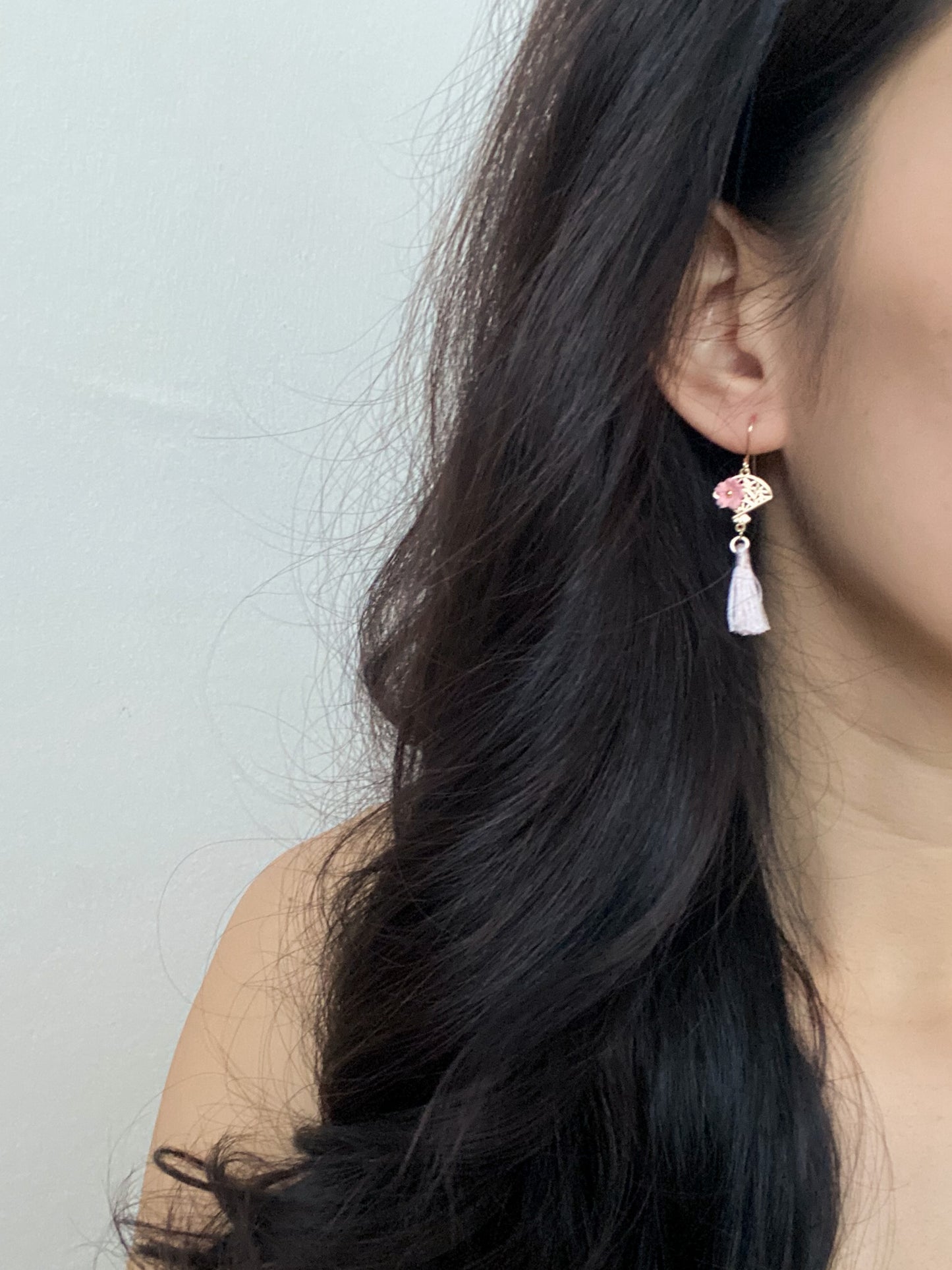 Shin - Mini Fan Earrings