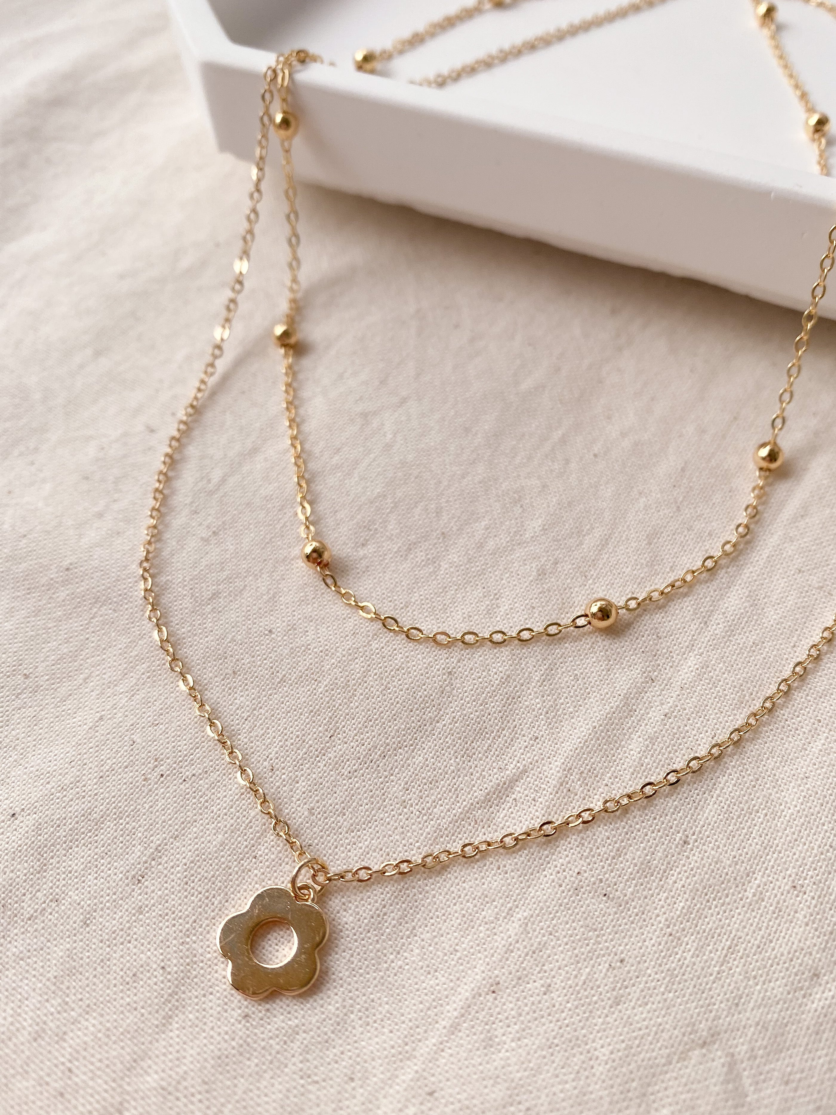 [Pre-order closed]14K Gold-Plated Tansy Layering Necklace