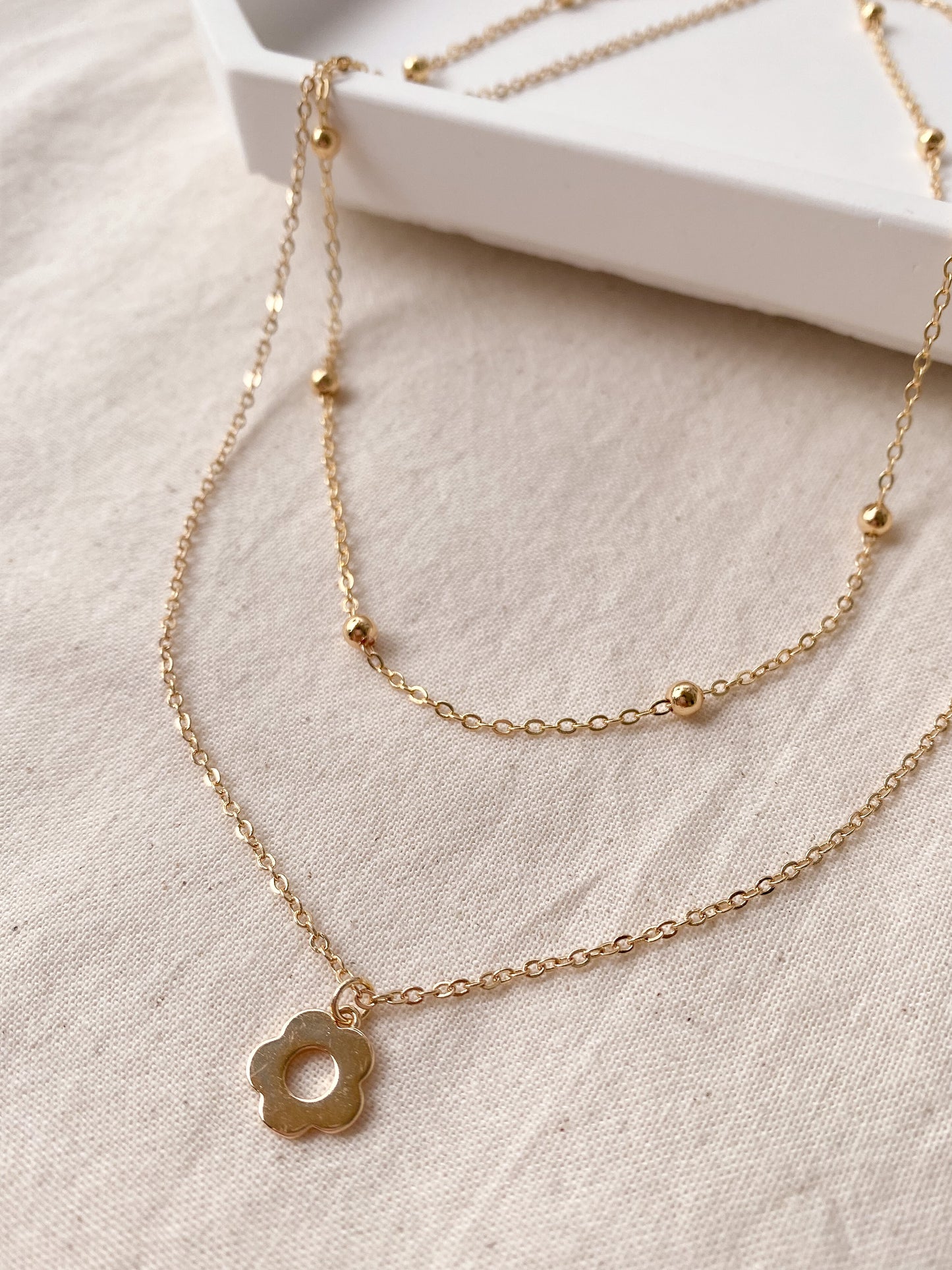 [Pre-order closed]14K Gold-Plated Tansy Layering Necklace