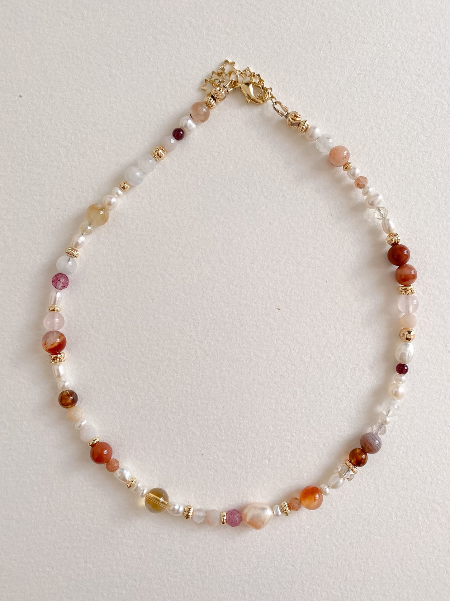 Pretty Stones Beaded Necklace