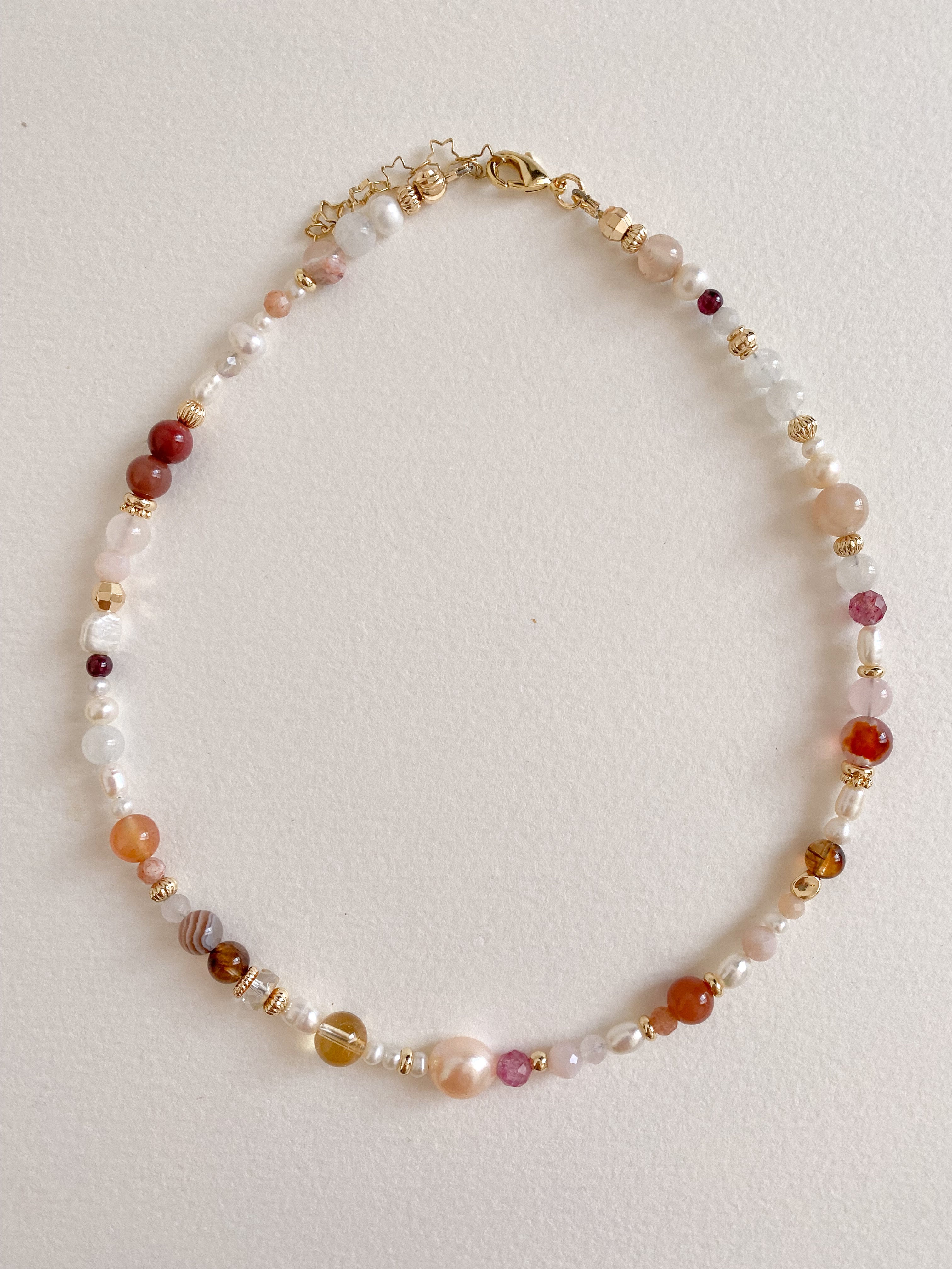 Pretty Stones Beaded Necklace