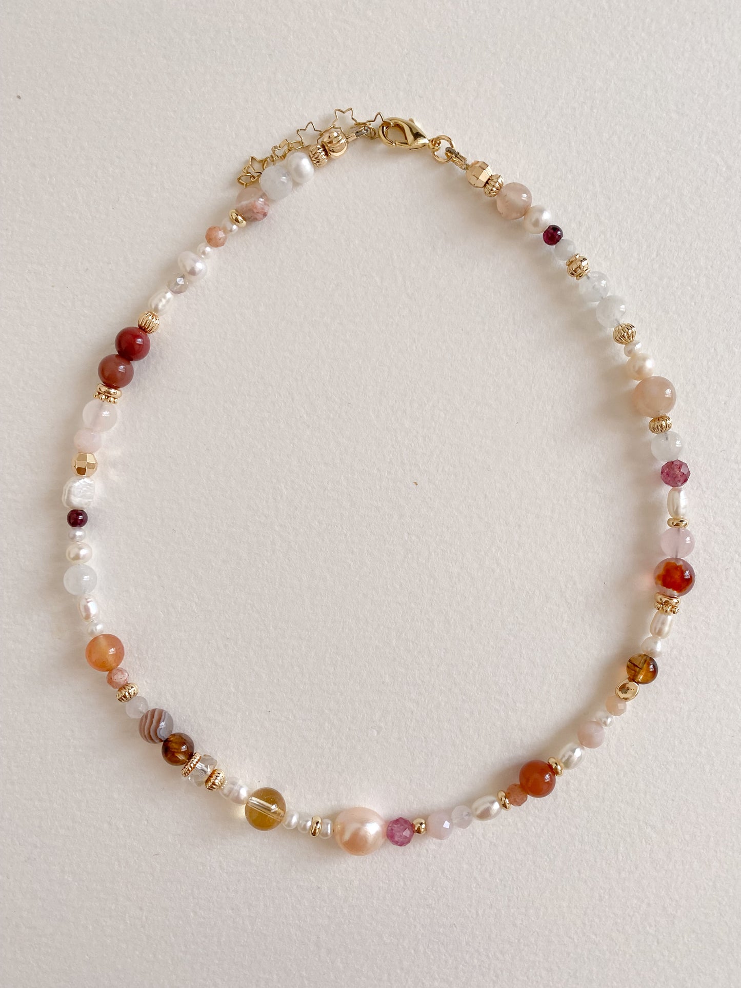 Pretty Stones Beaded Necklace