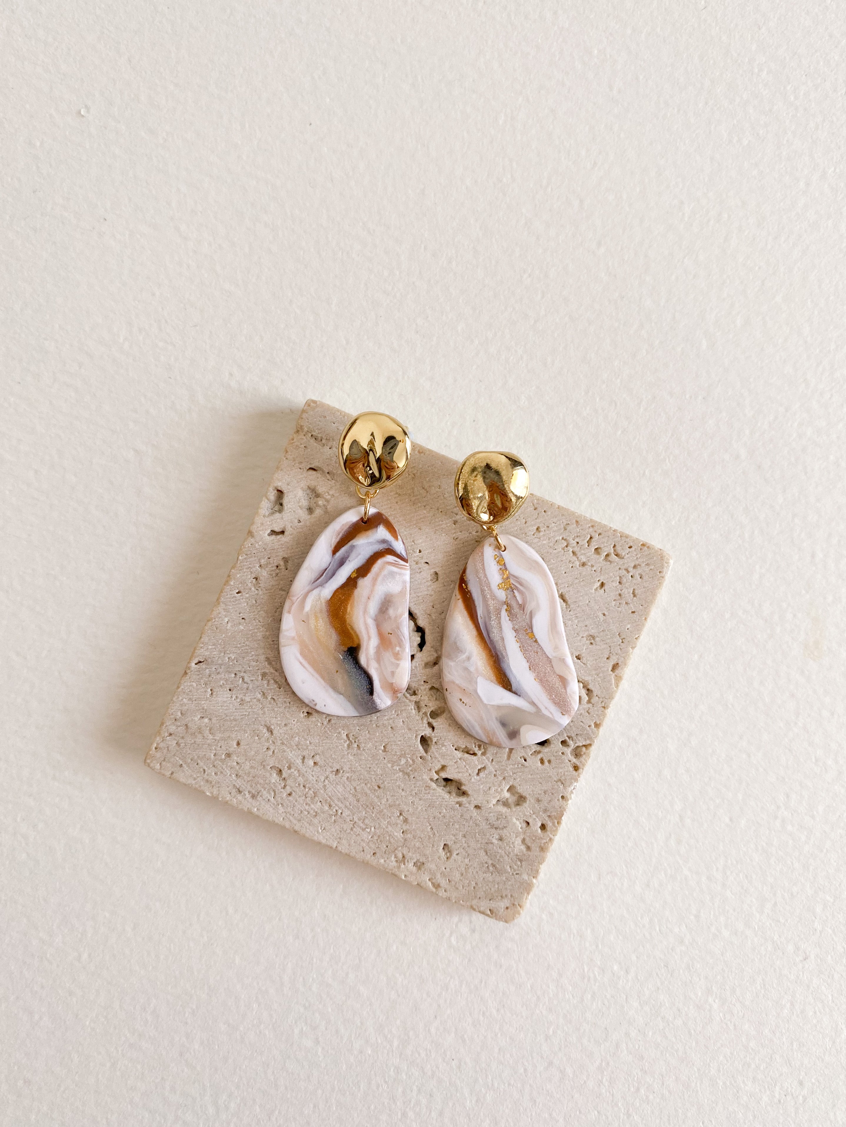 Neutral Geode Earrings (9 Styles)