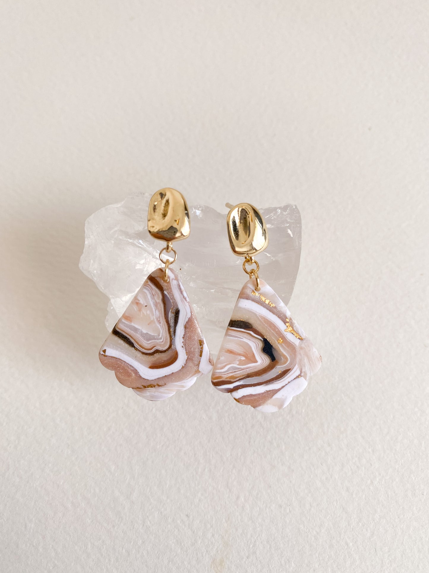 Neutral Geode Earrings (9 Styles)