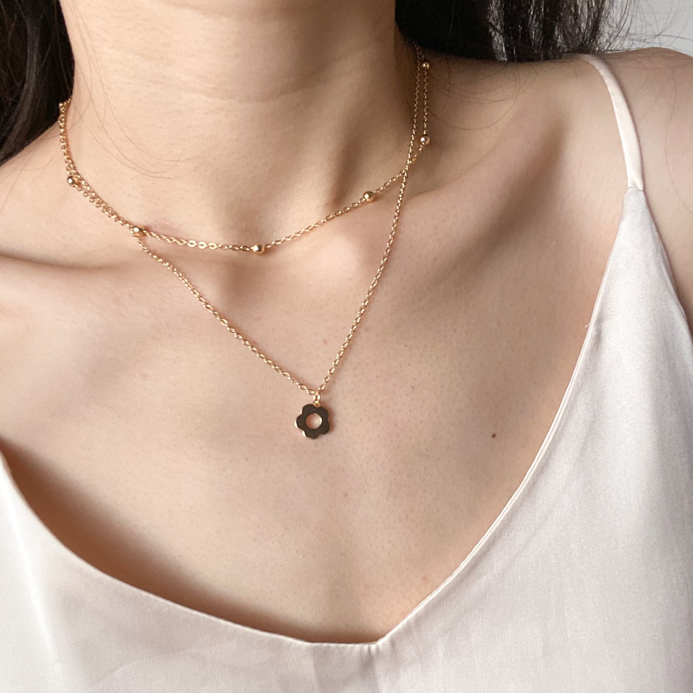 [Pre-order closed]14K Gold-Plated Tansy Layering Necklace