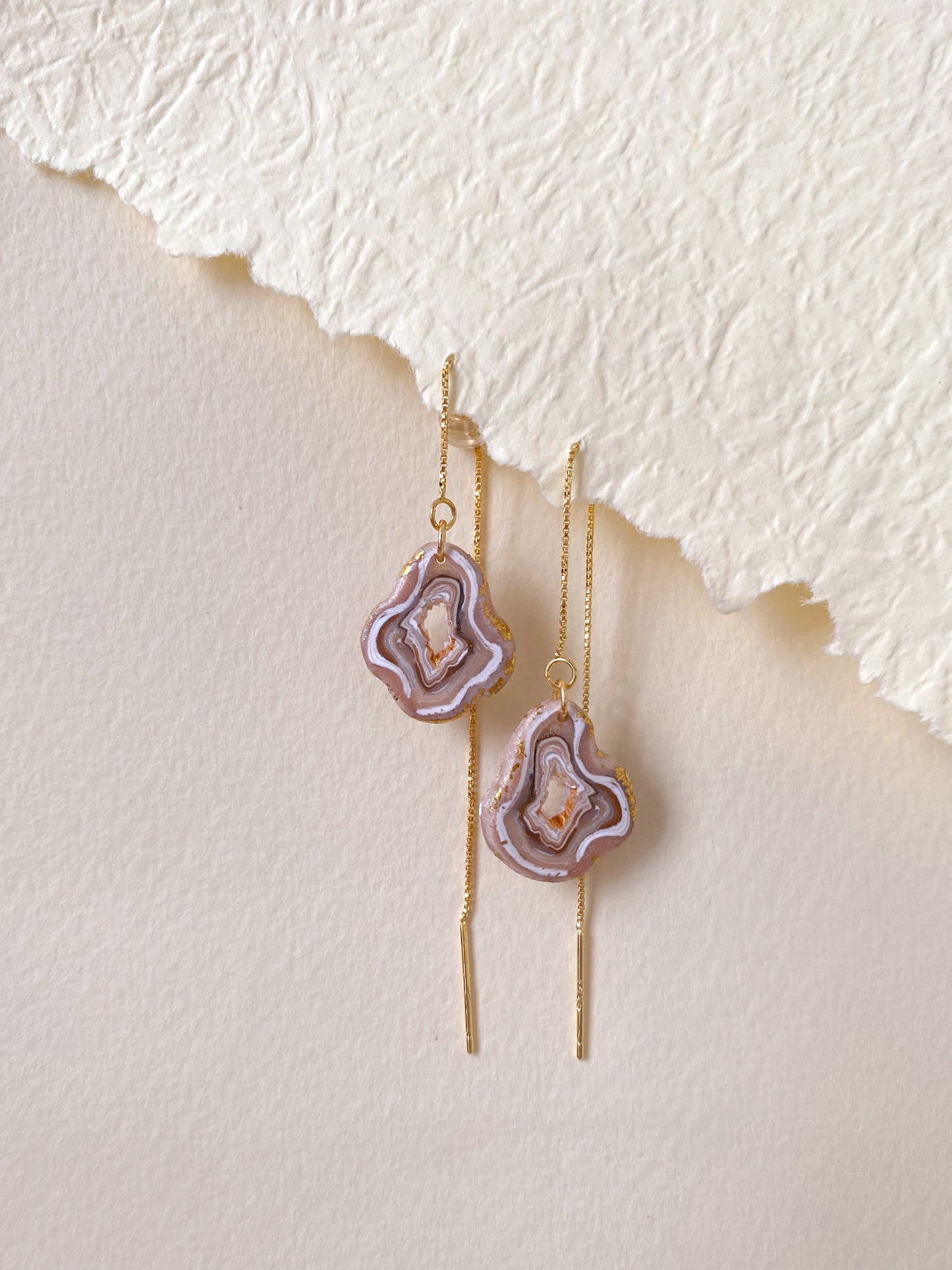 Neutral Geode Earrings (9 Styles)