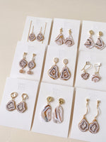 Load image into Gallery viewer, Neutral Geode Earrings (9 Styles)
