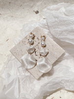 Load image into Gallery viewer, Polymer clay bridal earrings
