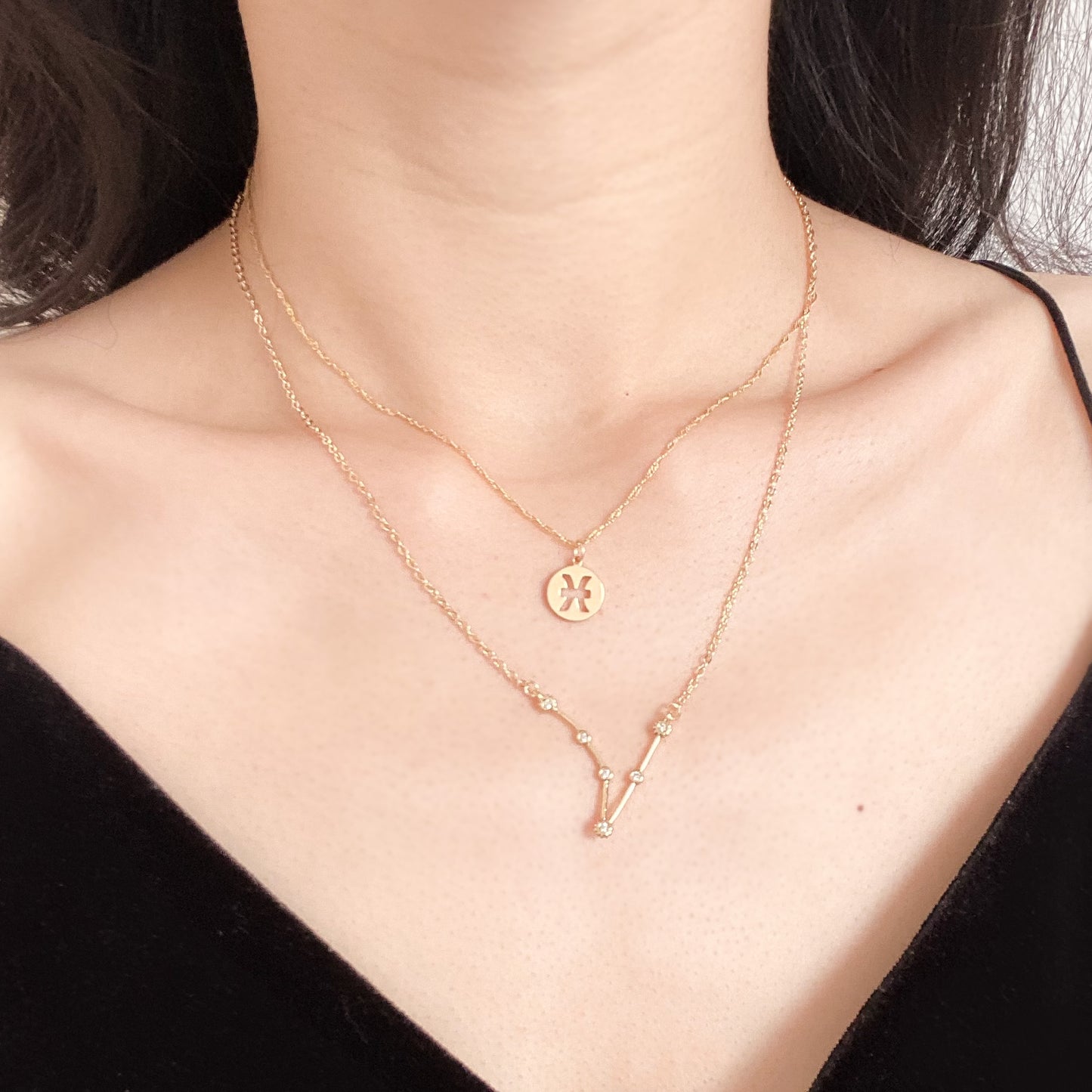 [Pre-order]14K Gold-Plated Zodiac Sign Necklace