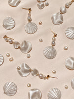 Load image into Gallery viewer, polymer clay pearl earrings
