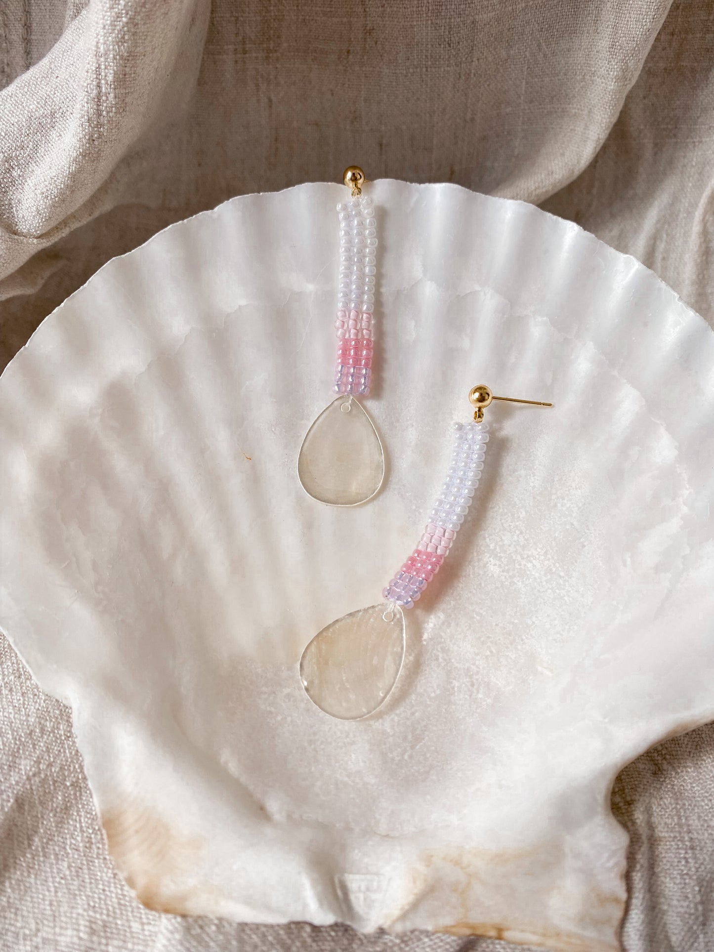 Sunray Venus Handwoven Beaded Earrings