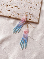 Load image into Gallery viewer, Mermazing Mermaid Handwoven Beaded Fringe Earrings
