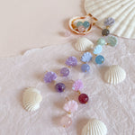 Load image into Gallery viewer, Mermaid crystal and polymer clay earrings
