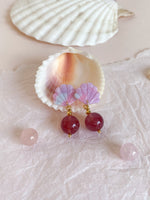 Load image into Gallery viewer, [2nd Pre-order closed] Mermaid Dreams Earrings with natural crystals
