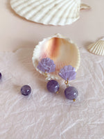 Load image into Gallery viewer, [2nd Pre-order closed] Mermaid Dreams Earrings with natural crystals
