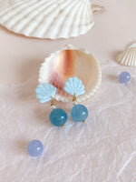 Load image into Gallery viewer, [2nd Pre-order closed] Mermaid Dreams Earrings with natural crystals
