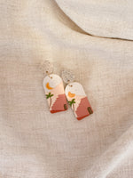 Load image into Gallery viewer, Polymer clay desert earrings
