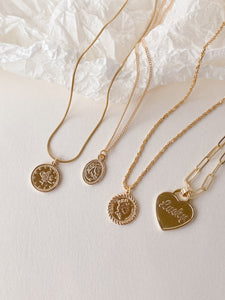 14K Gold-Plated Coin Necklace