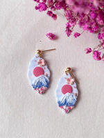 Load image into Gallery viewer, Sakura Fujisan Earrings
