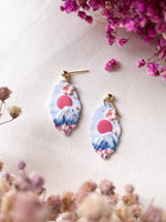 Load image into Gallery viewer, Sakura Fujisan Earrings
