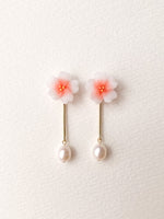 Load image into Gallery viewer, Translucent Sakura 2-Way Earrings
