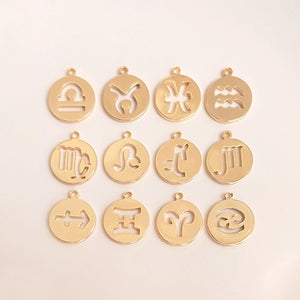 [Pre-order]14K Gold-Plated Zodiac Sign Necklace